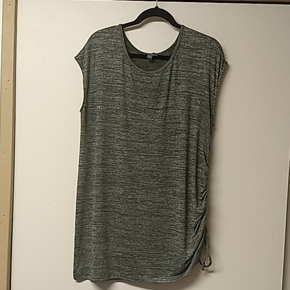 Market &Spruce Heathered Olive Top, 2X, like new